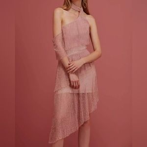 KEEPSAKE Womens Dress Night Fantasy Wide Awake Elegant Stylish Pink Blush Size S